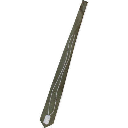 Kapital Silk Twill Dog-Tag Neck Tie