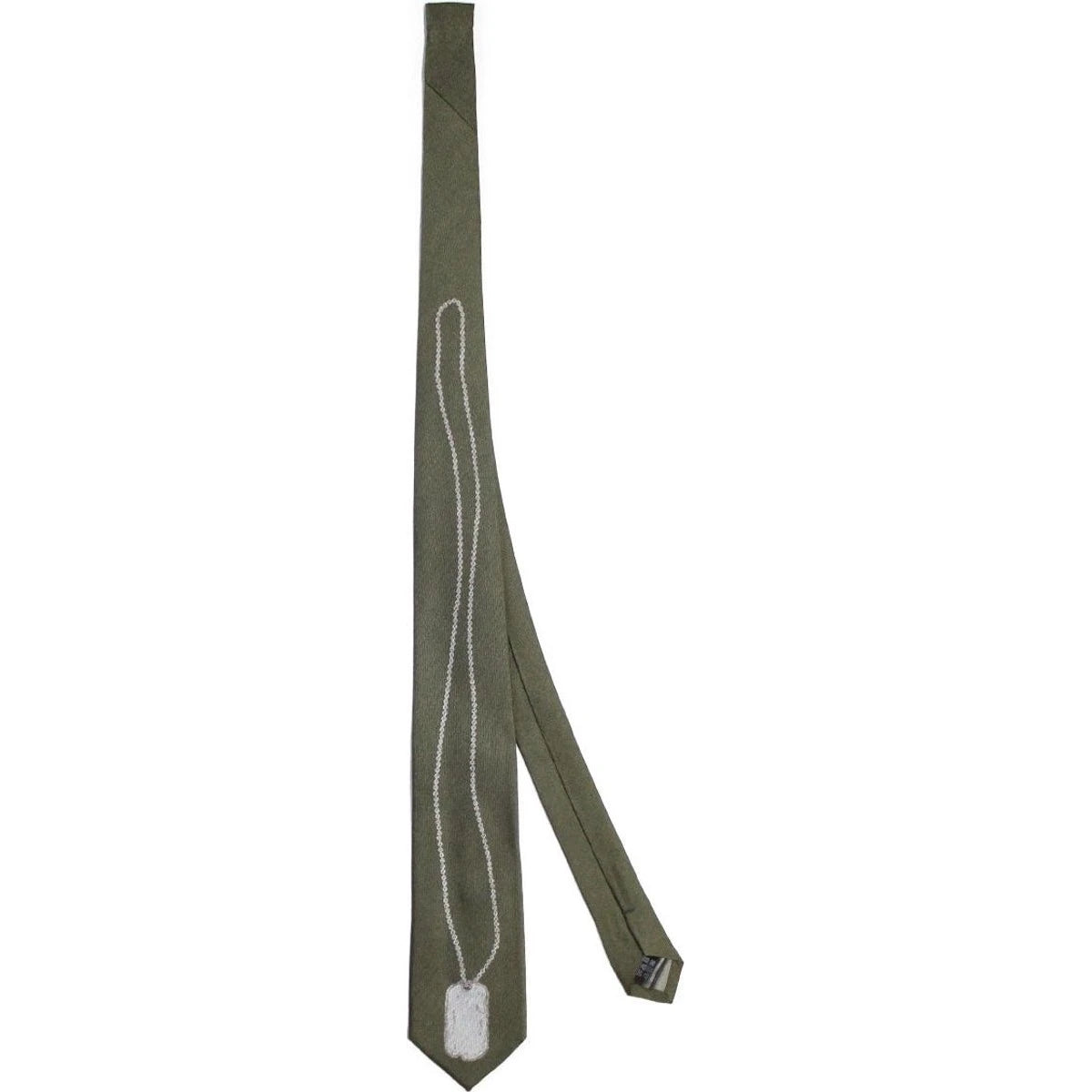 Kapital Silk Twill Dog-Tag Neck Tie
