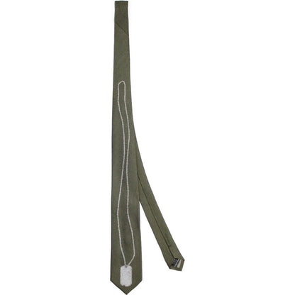 Kapital Silk Twill Dog-Tag Neck Tie