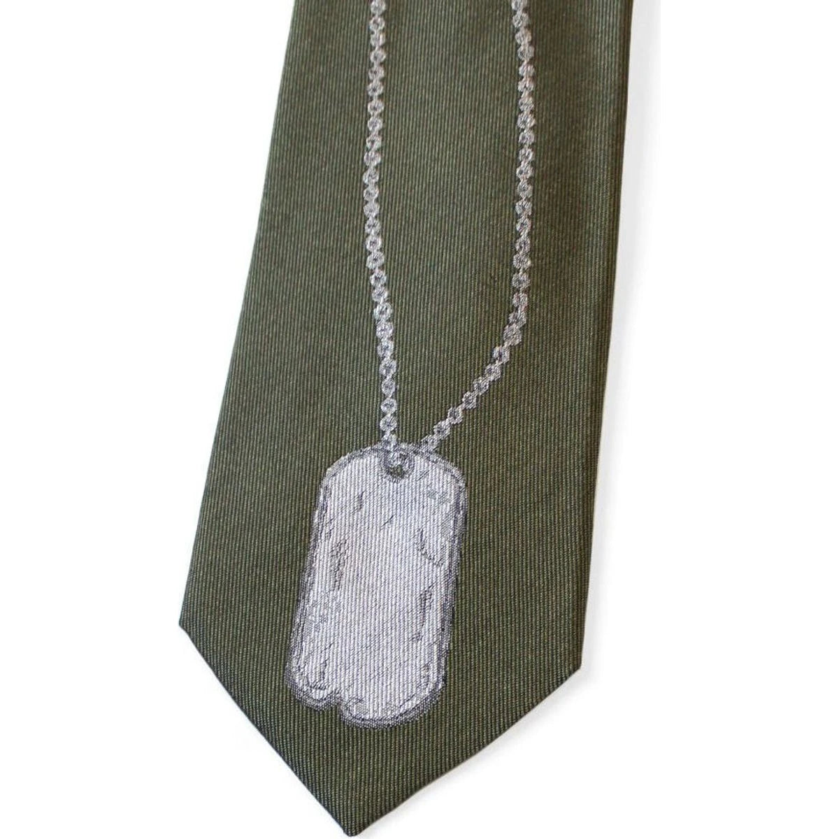 Kapital Silk Twill Dog-Tag Neck Tie