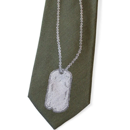 Kapital Silk Twill Dog-Tag Neck Tie