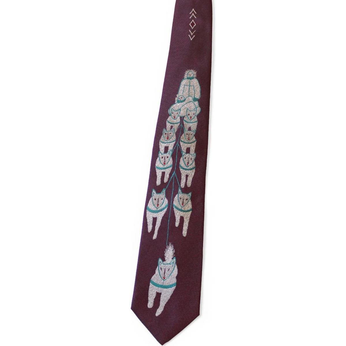 Kapital Silk Twill Dog-Team Neck Tie