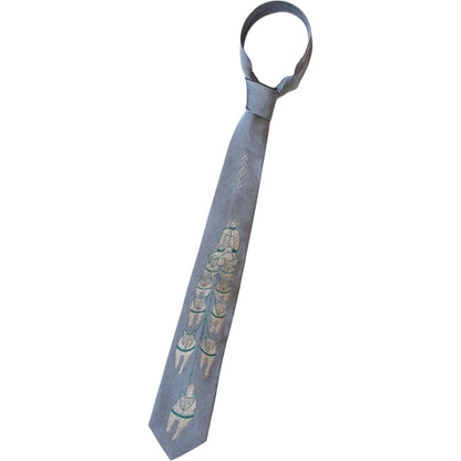 Kapital Silk Twill Dog-Team Neck Tie