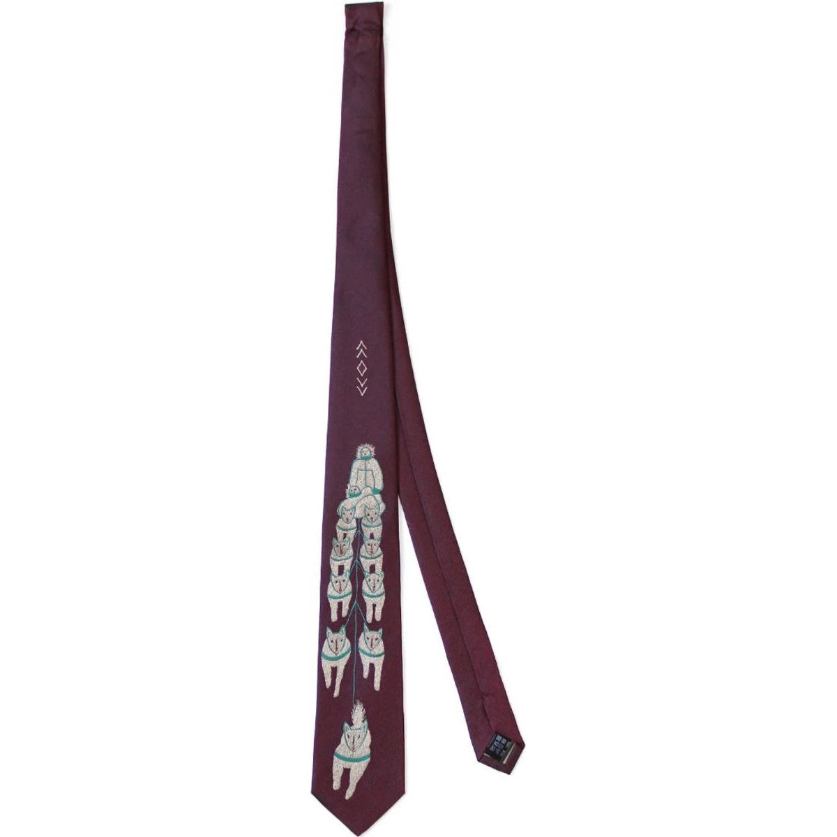Kapital Silk Twill Dog-Team Neck Tie