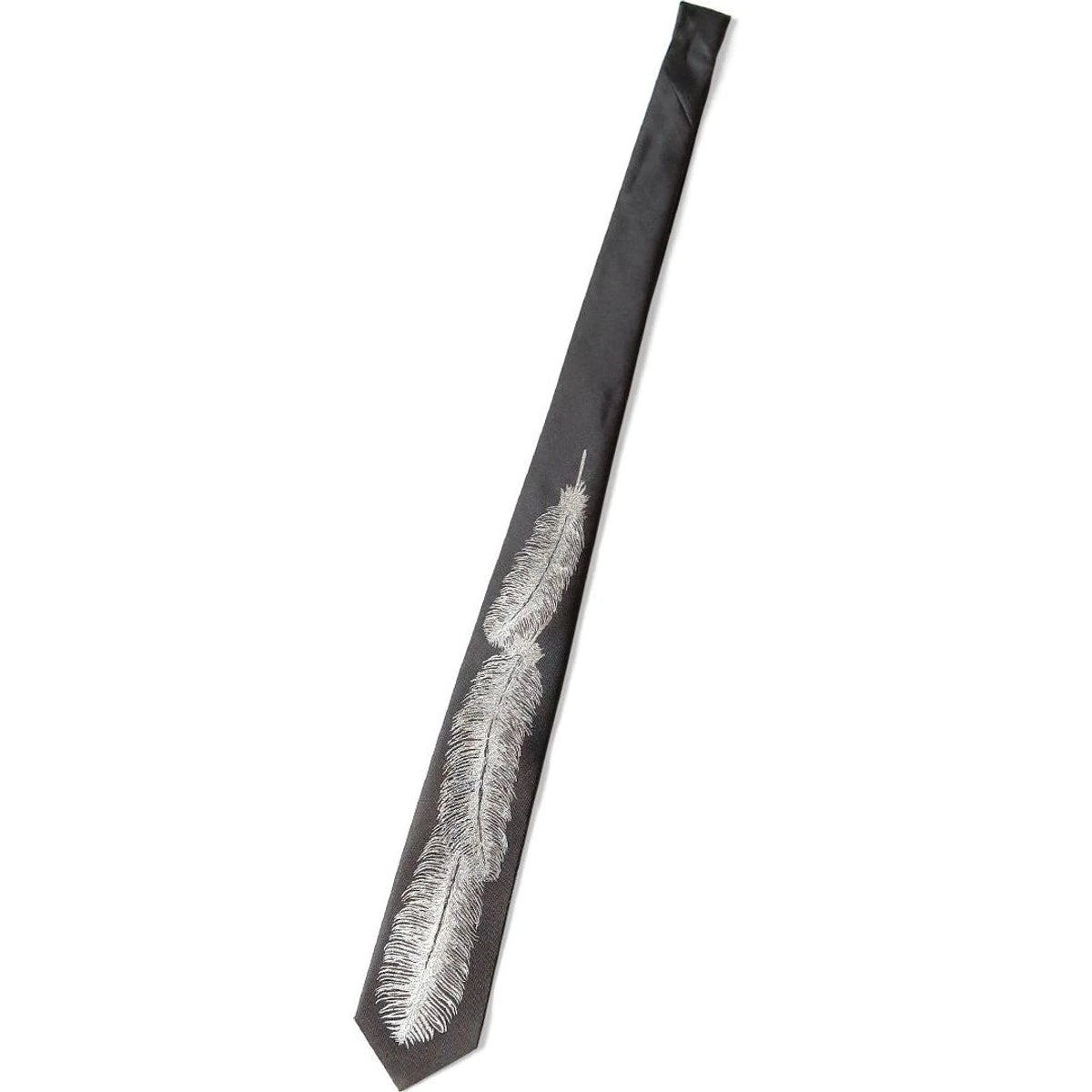 Kapital Silk Twill Feather Necktie