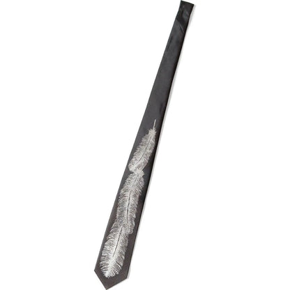 Kapital Silk Twill Feather Necktie