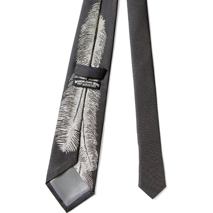 Kapital Silk Twill Feather Necktie