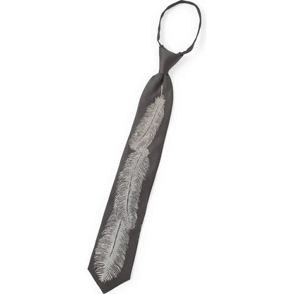 Kapital Silk Twill Feather Zip Tie
