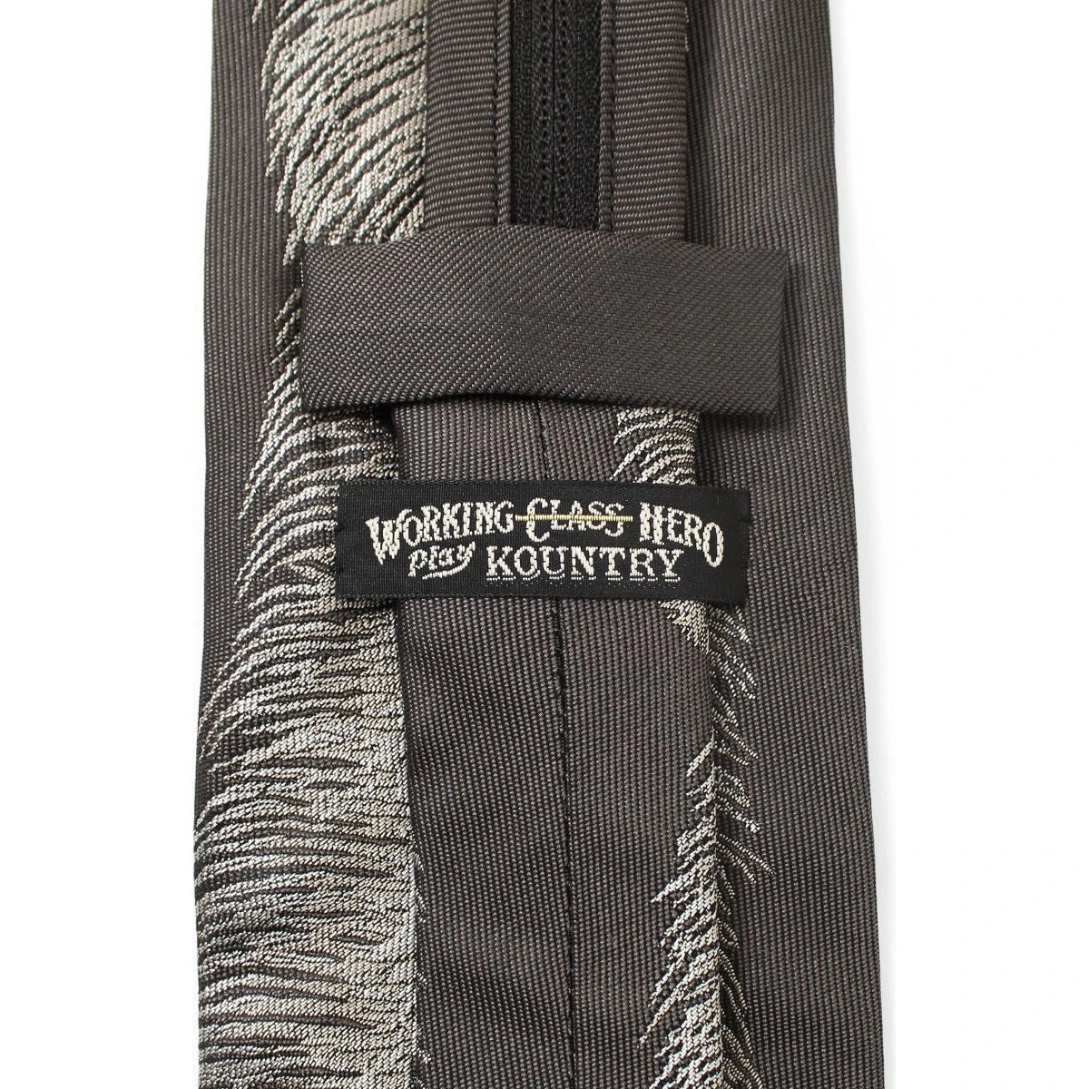 Kapital Silk Twill Feather Zip Tie