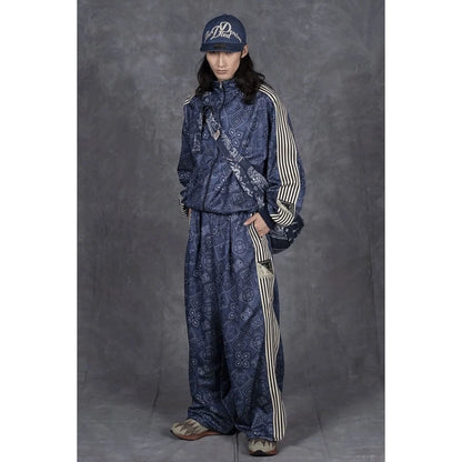 Kapital Smooth Jersey Baggy Track Pants Cookie Bandana Print
