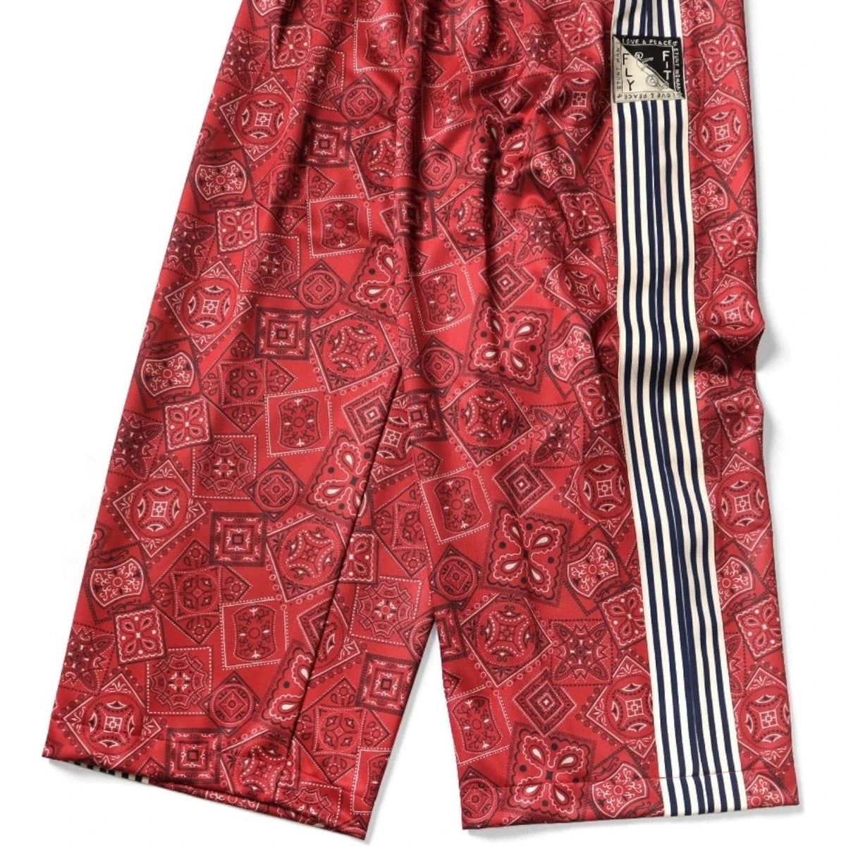 Kapital Smooth Jersey Baggy Track Pants Cookie Bandana Print