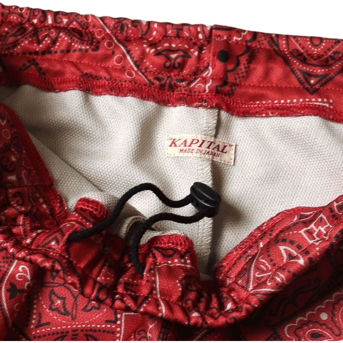 Kapital Smooth Jersey Baggy Track Pants Cookie Bandana Print