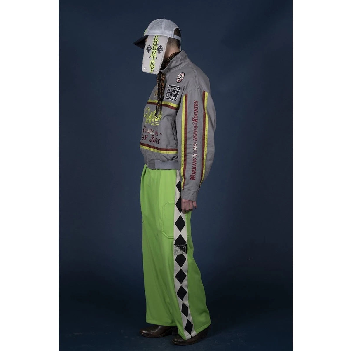 Kapital Smooth Jersey Cafe Racer Baggy Track Pants