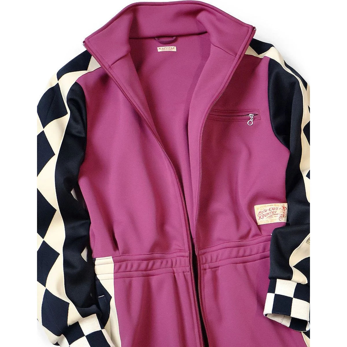 Kapital Smooth Jersey Cafe Racer Track Jumpsuit
