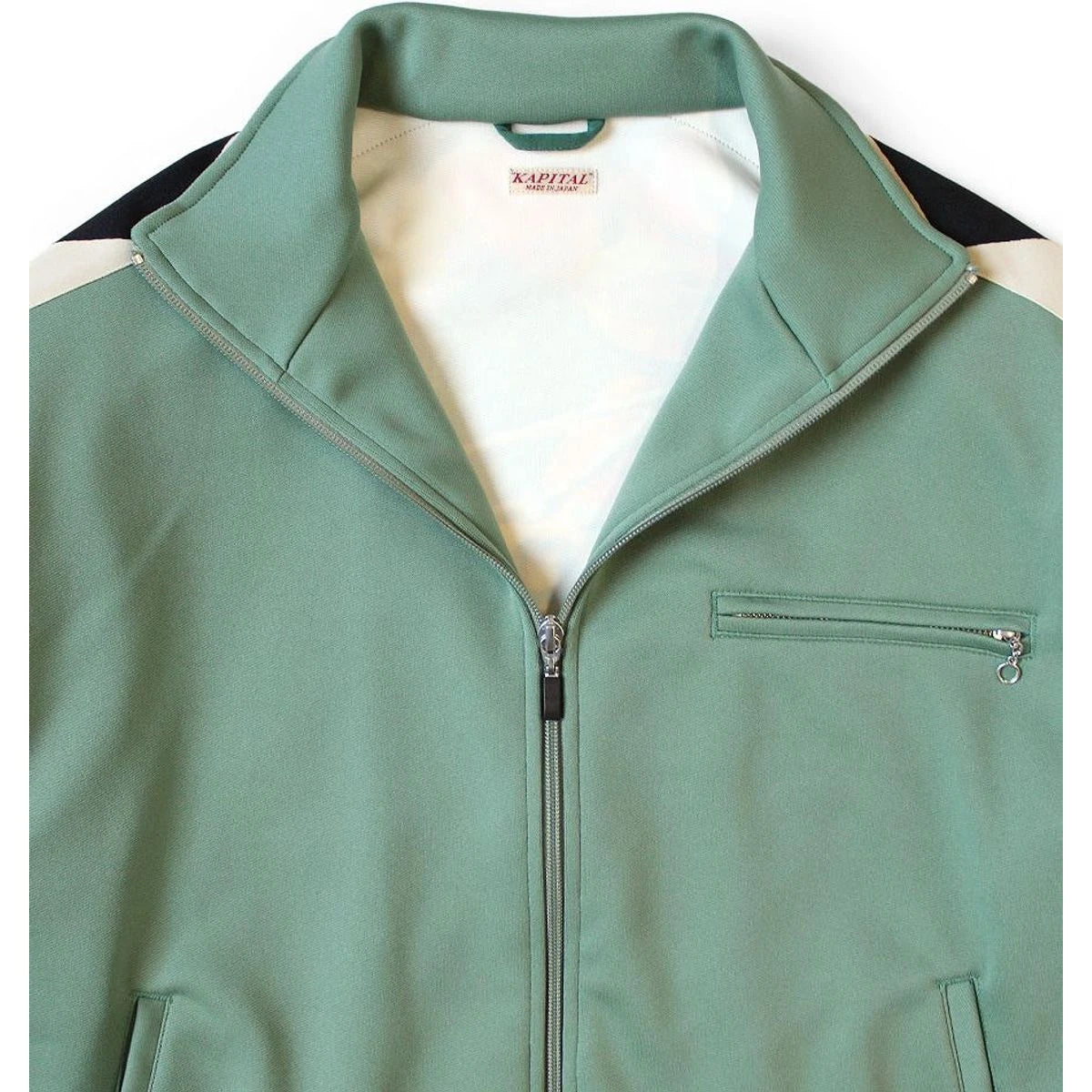 Kapital Smooth Jersey Cafe Racer Truck Track Jacket (Motocross Photo Print)