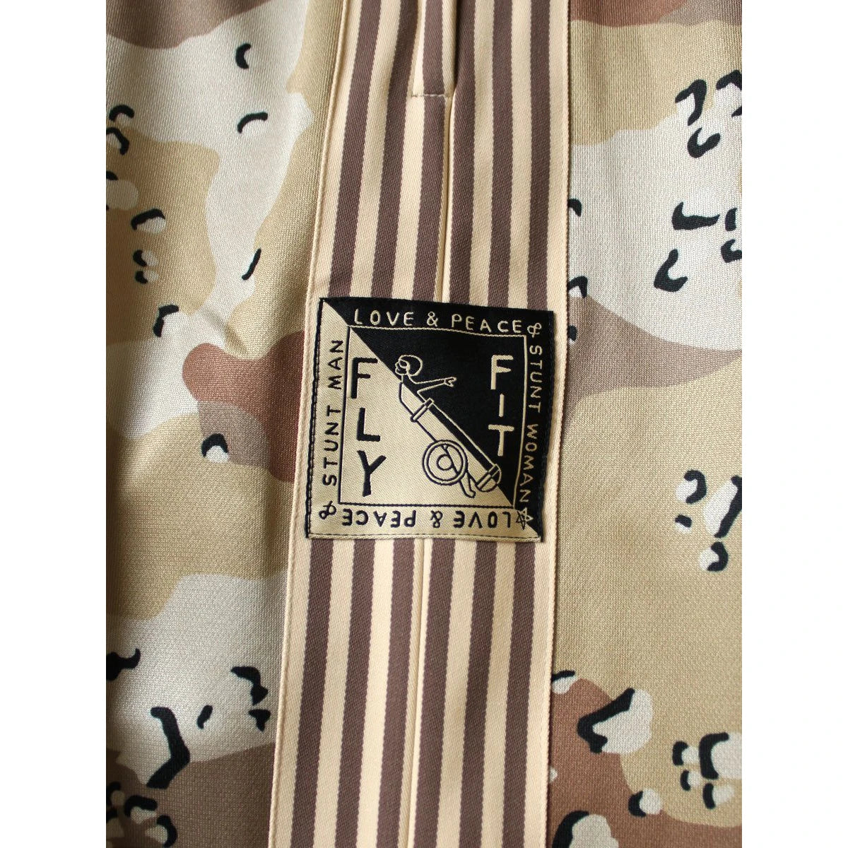 Kapital Smooth Jersey Chocolate Chip Camo Baggy Track Pants