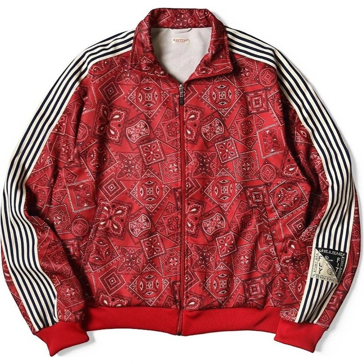 Kapital Smooth Jersey Cookie Bandana Print Track Jacket