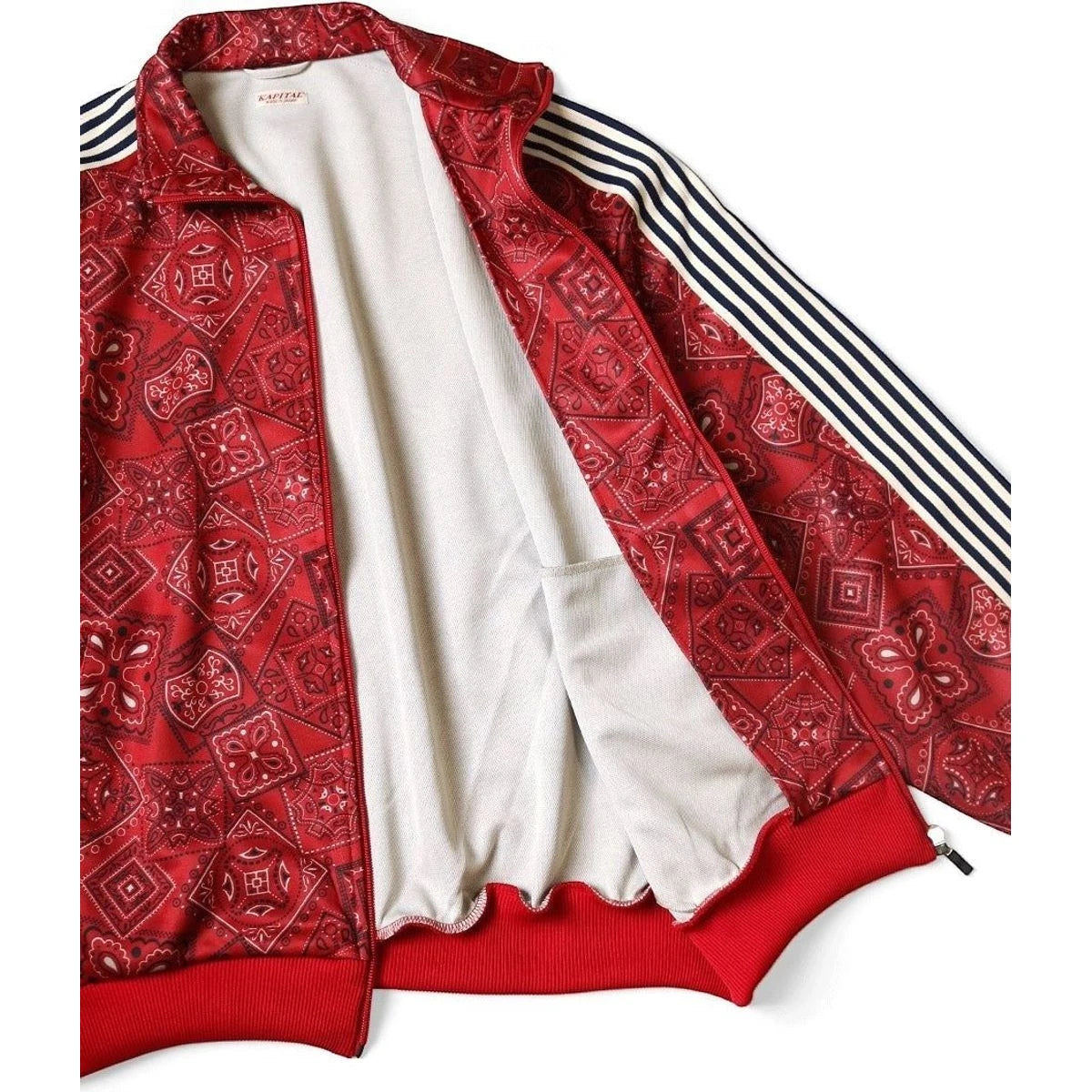 Kapital Smooth Jersey Cookie Bandana Print Track Jacket