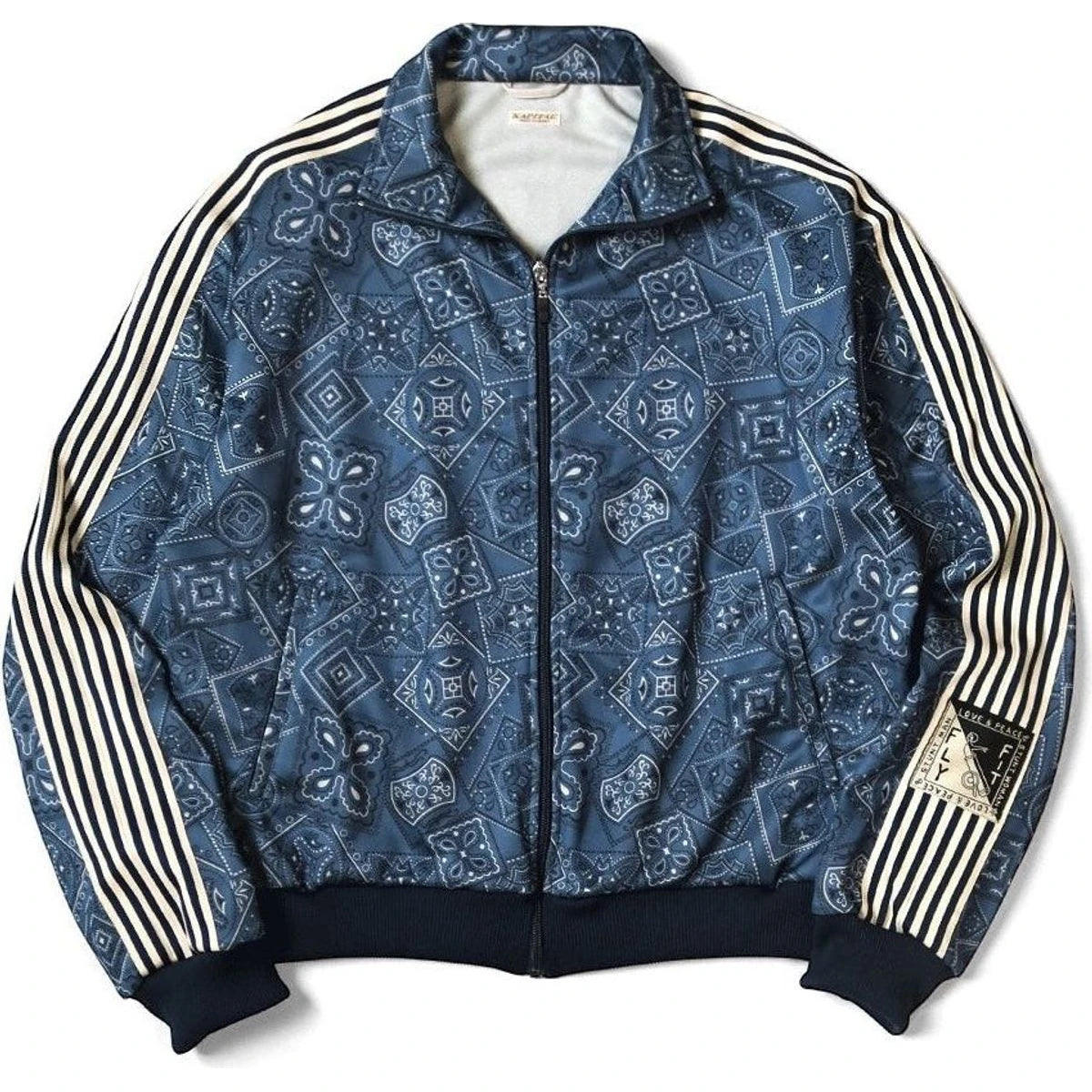 Kapital Smooth Jersey Cookie Bandana Print Track Jacket