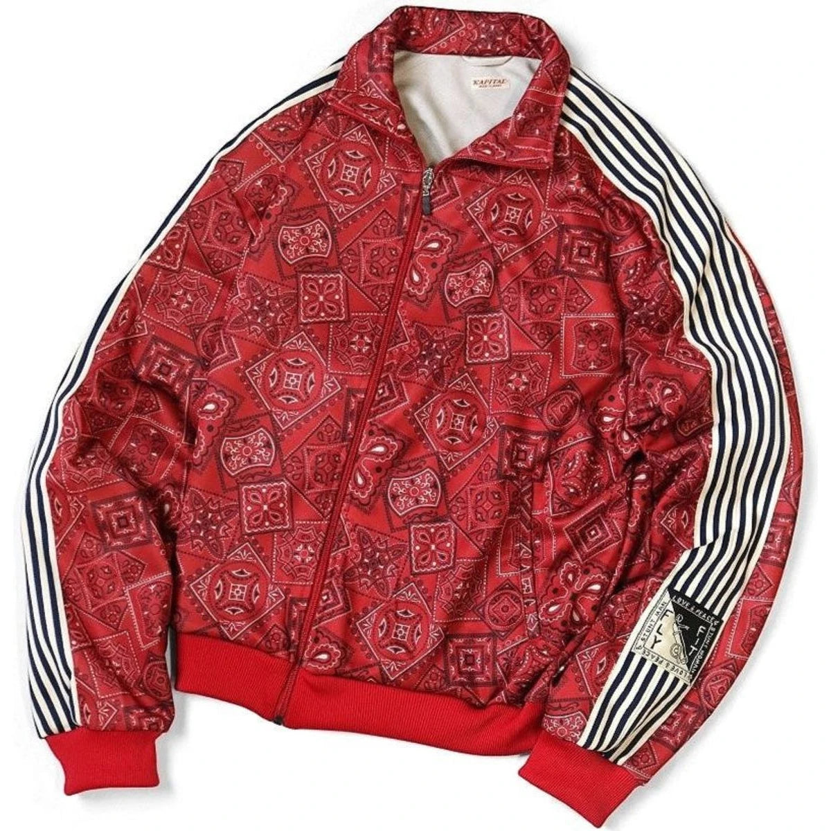 Kapital Smooth Jersey Cookie Bandana Print Track Jacket