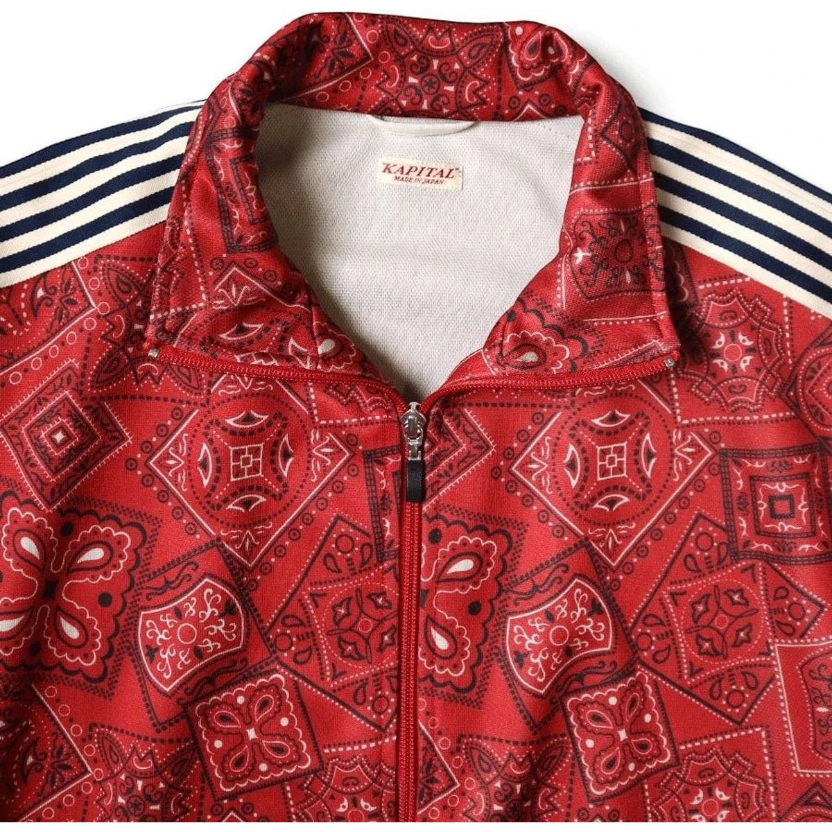 Kapital Smooth Jersey Cookie Bandana Print Track Jacket