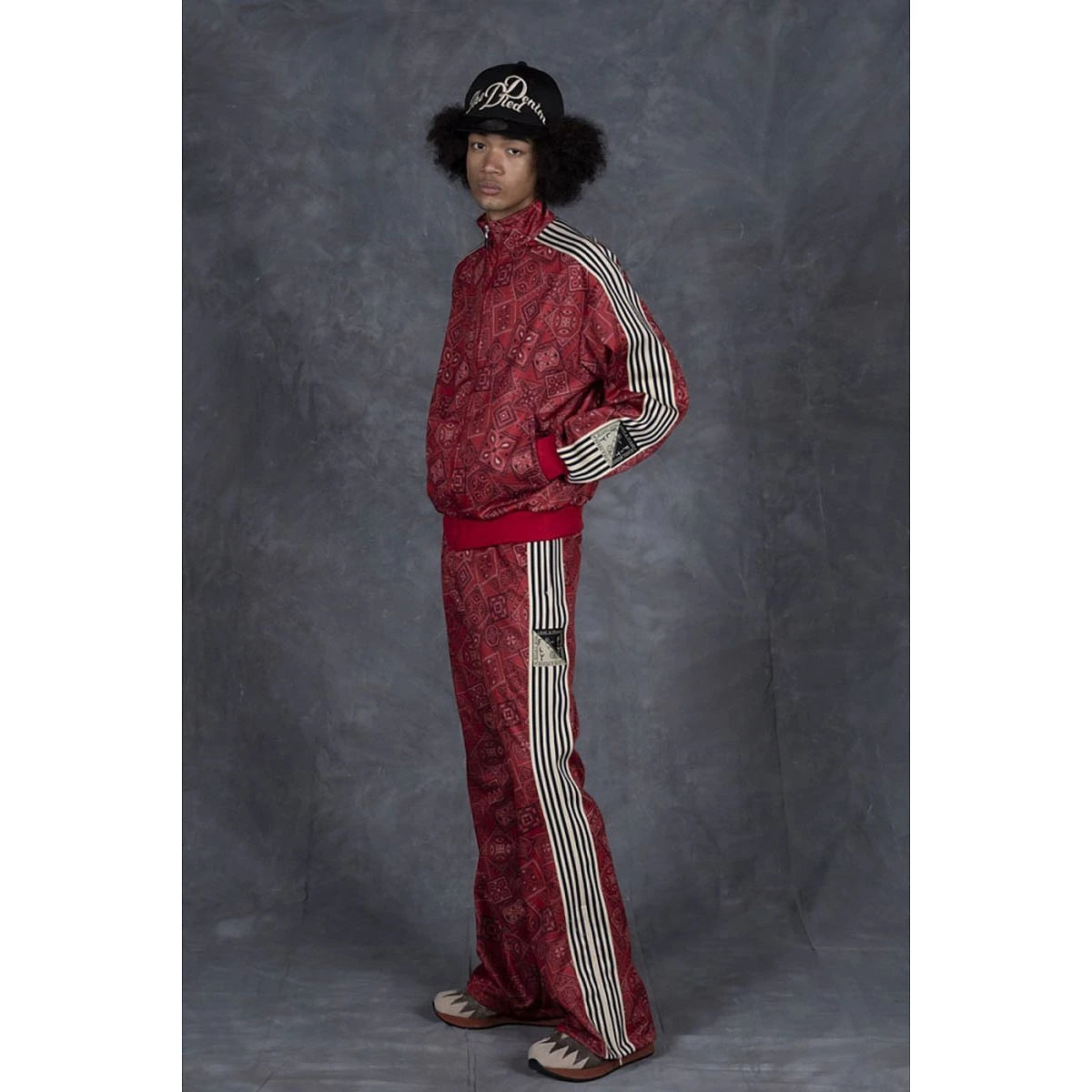 Kapital Smooth Jersey Cookie Bandana Print Track Pants