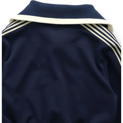 Kapital Smooth Jersey Cropped Track Jacket (Banner Stripe)