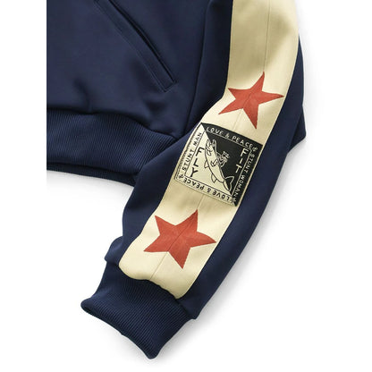 Kapital Smooth Jersey Cropped Track Jacket (Betsy Ross)