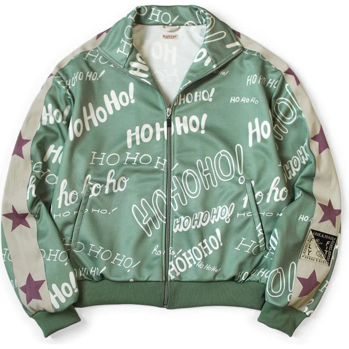 Kapital Smooth Jersey HOHOHO Pattern Tracksuit Jacket