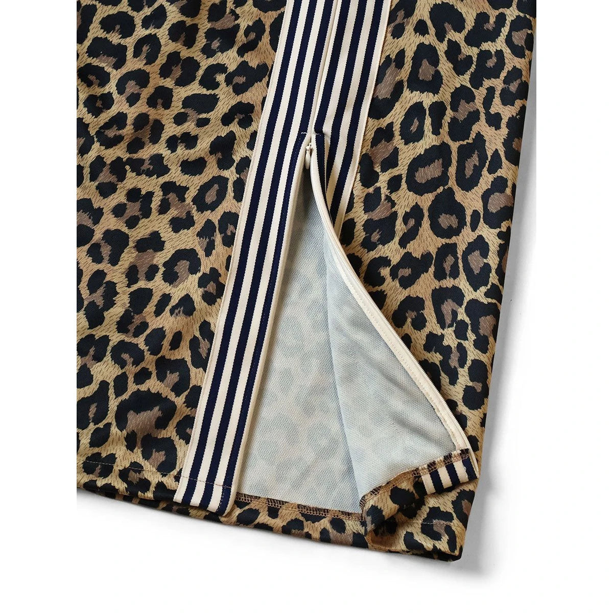 Kapital Smooth Jersey Leopard Pattern Stuntmanwoman Skirt