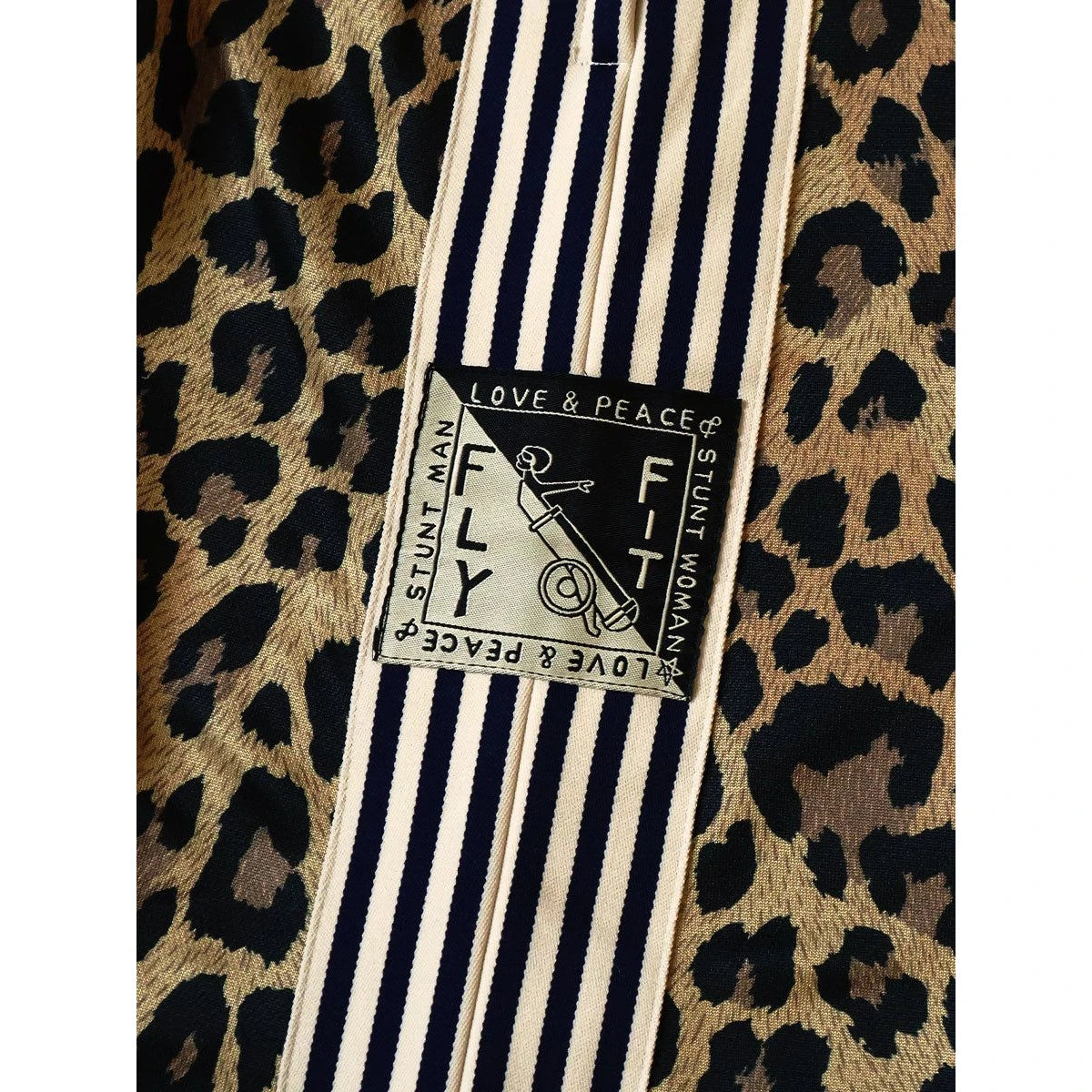 Kapital Smooth Jersey Leopard Pattern Stuntmanwoman Skirt