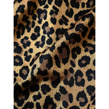 Kapital Smooth Jersey Leopard Pattern Stuntmanwoman Skirt