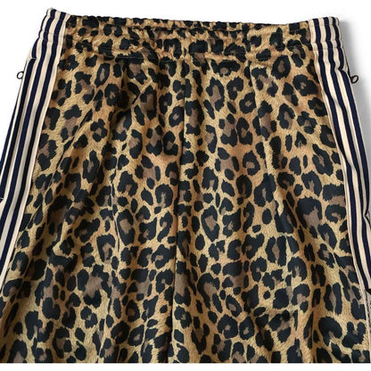 Kapital Smooth Jersey Leopard Print Stuntman Baggy Track Pants