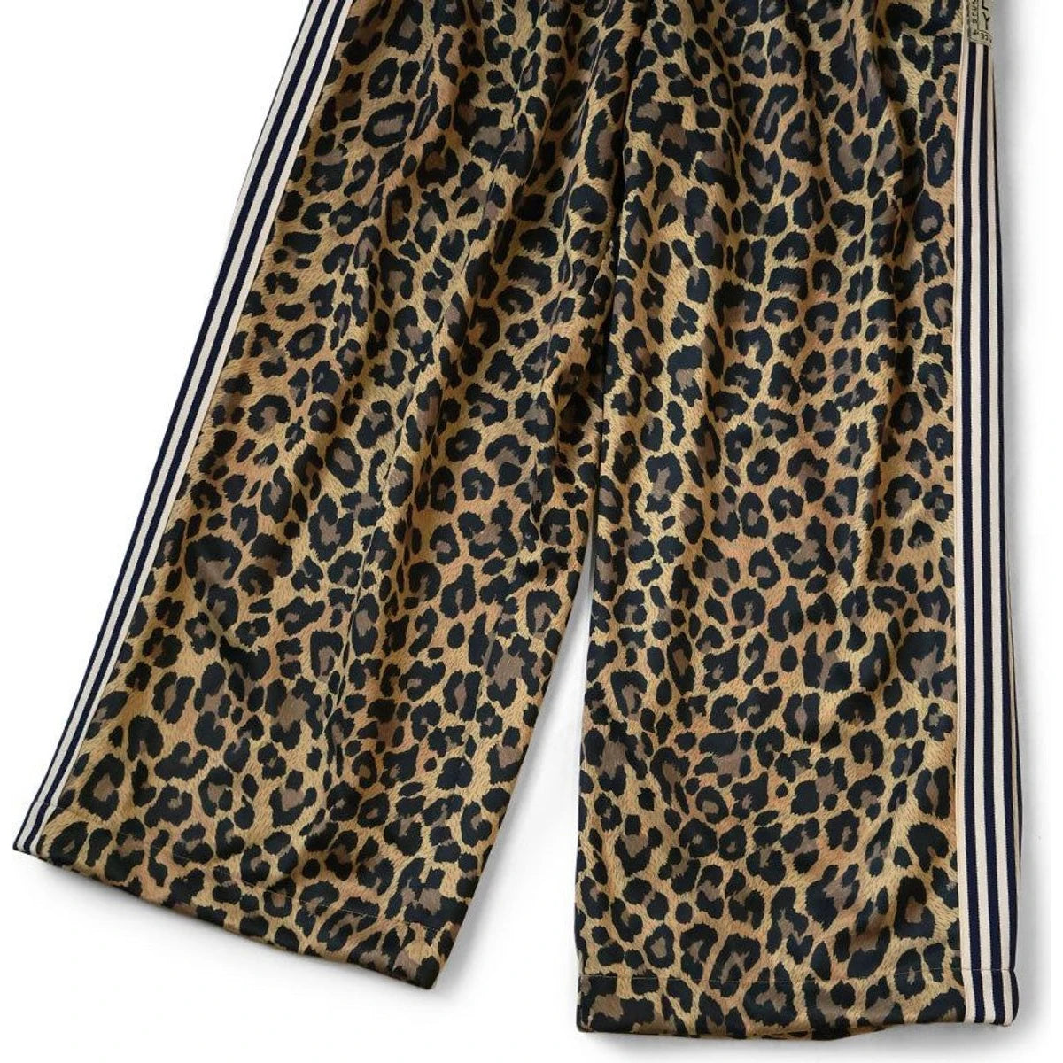Kapital Smooth Jersey Leopard Print Stuntman Baggy Track Pants