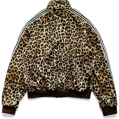 Kapital Smooth Jersey Leopard Print Stuntman Track Jacket