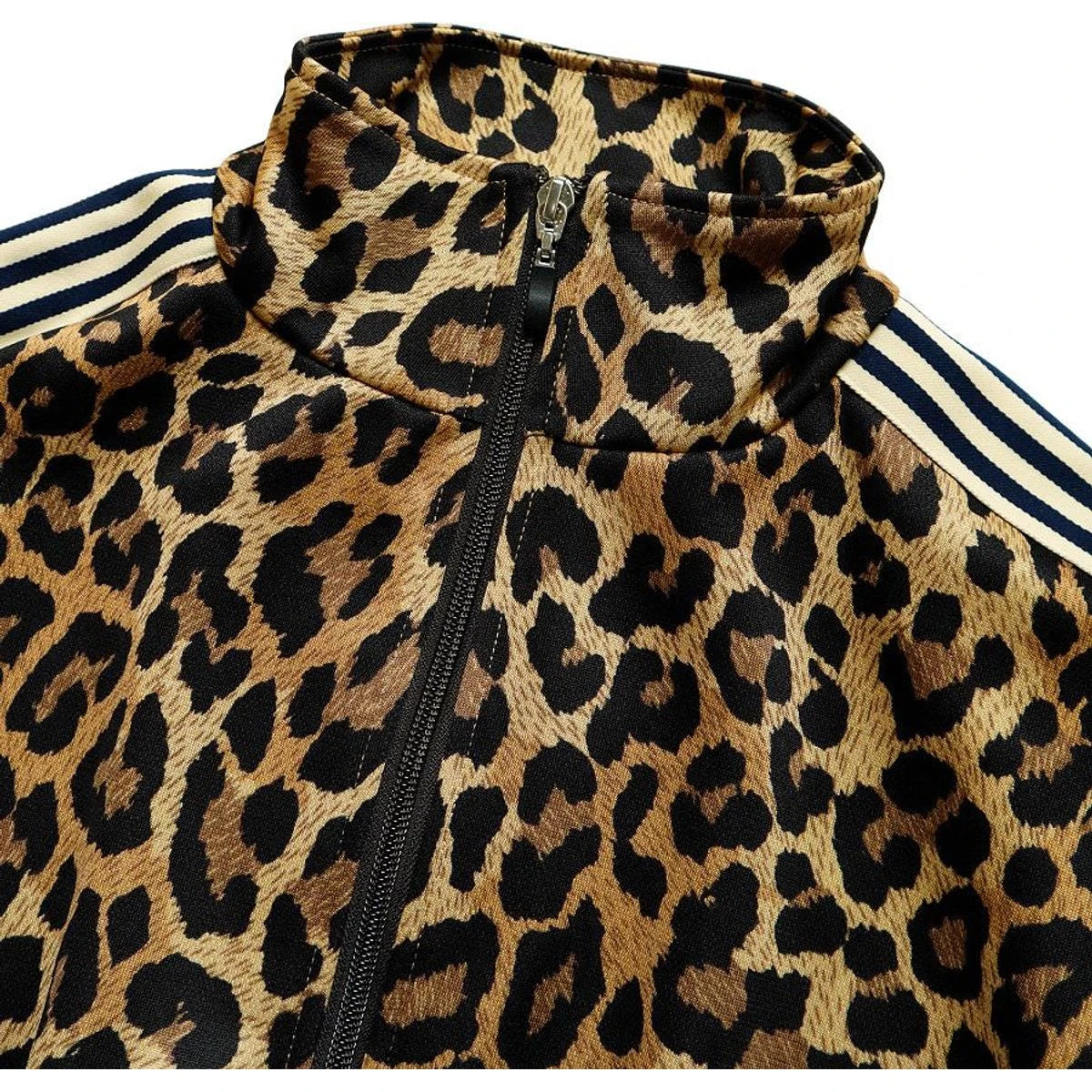 Kapital Smooth Jersey Leopard Print Stuntman Track Jacket