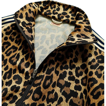 Kapital Smooth Jersey Leopard Print Stuntman Track Jacket