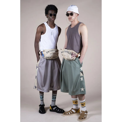 Kapital Smooth Jersey Kome Kome Tracks Shorts (Betsy Ross)