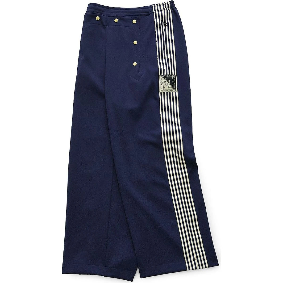 Kapital Smooth Jersey Sailor Baggy Track Pants (Banner Stripe)