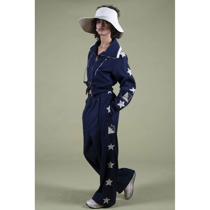 Kapital Smooth Jersey Sailor Baggy Track Pants (Betsy Ross)