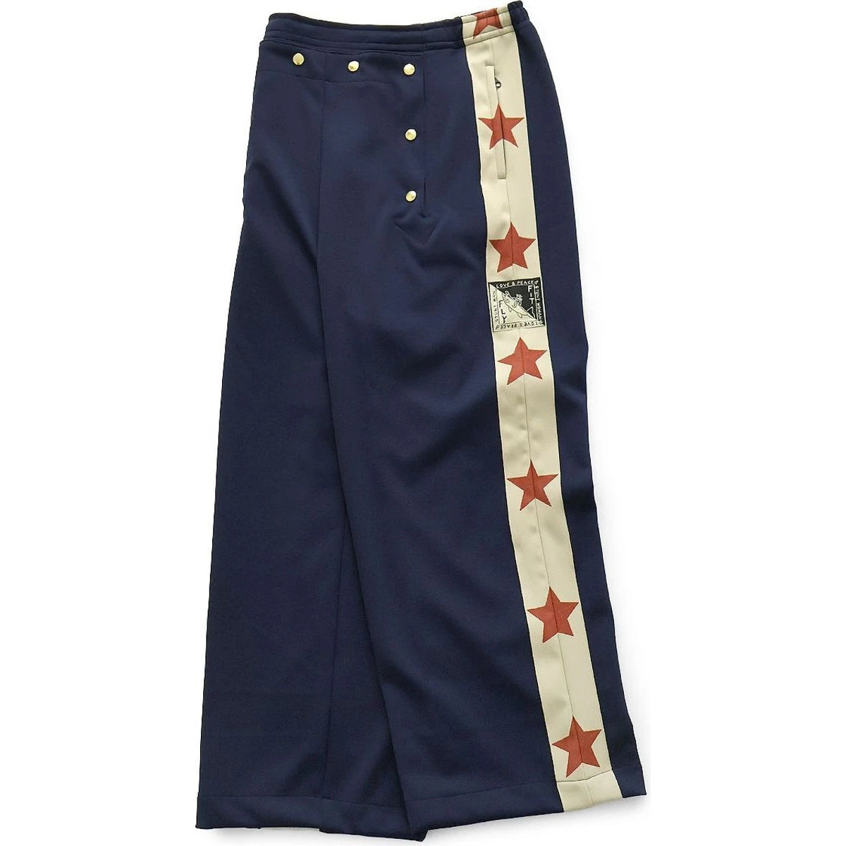 Kapital Smooth Jersey Sailor Baggy Track Pants (Betsy Ross)
