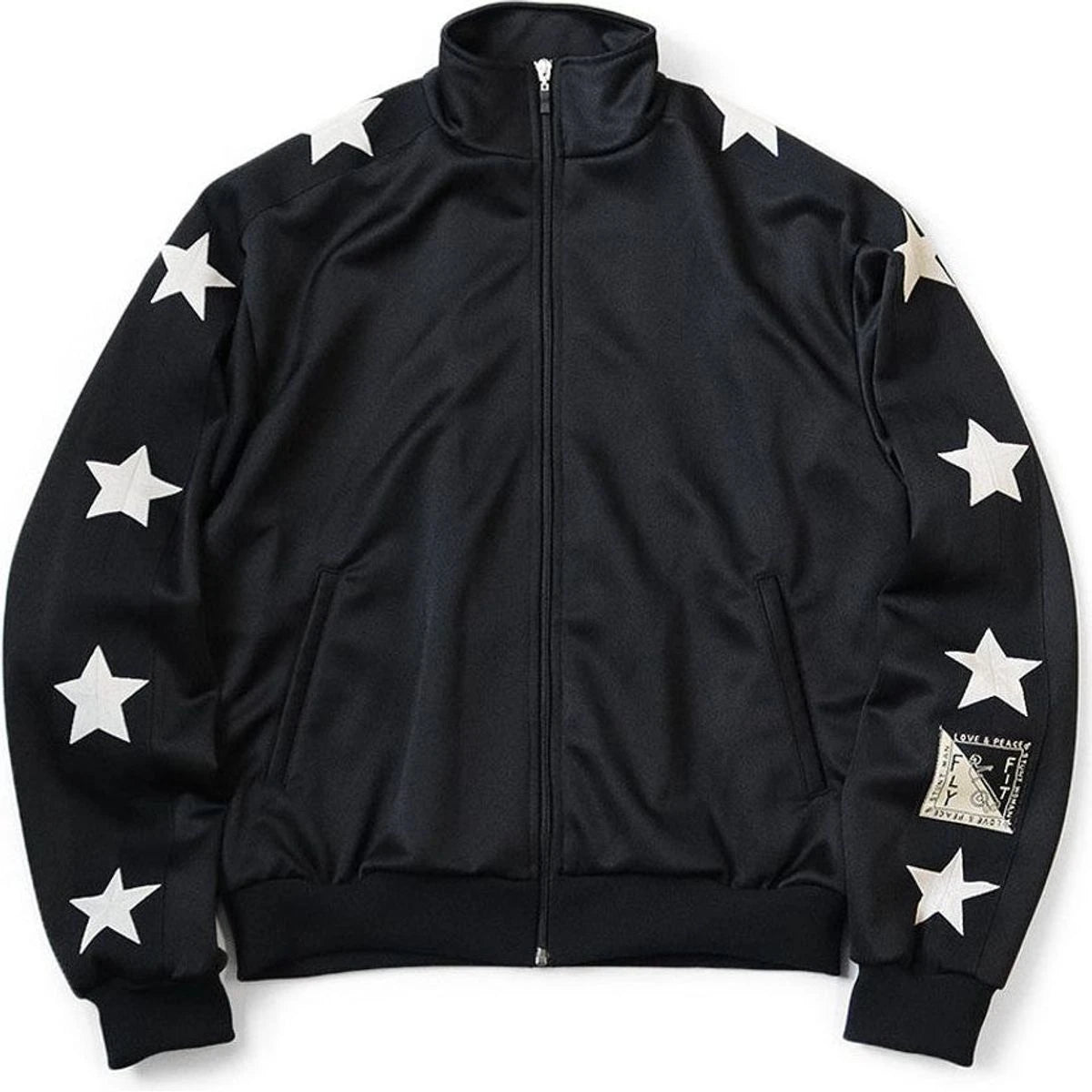 KAPITAL ブラック 星柄 ジャージ Kapital Smooth Jersey Stuntman & Track Jacket | COJP Gallery