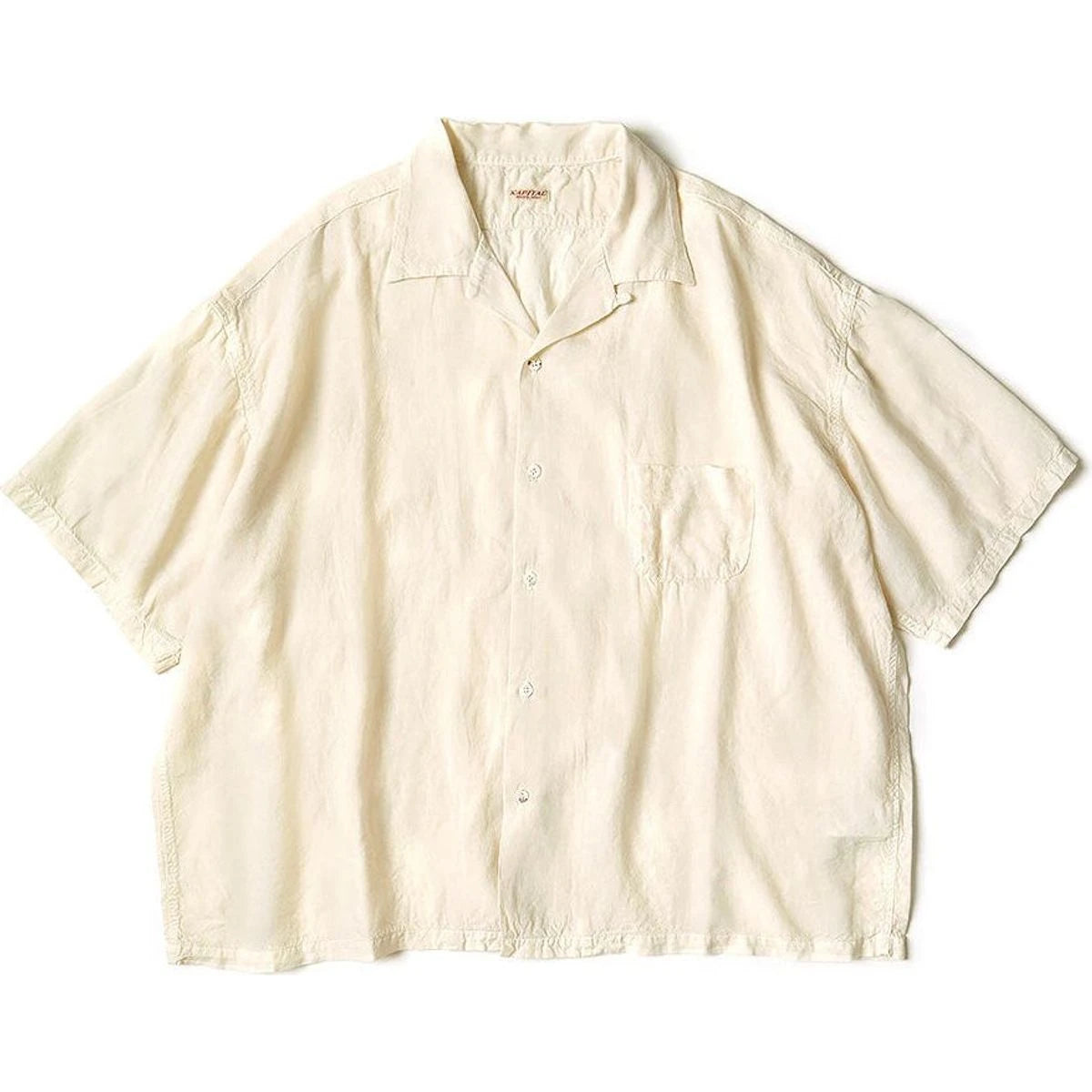 Kapital Soft Linen Open Collar Big Shirt