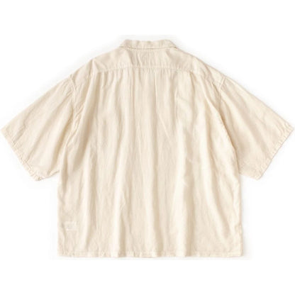 Kapital Soft Linen Open Collar Oversized Shirt