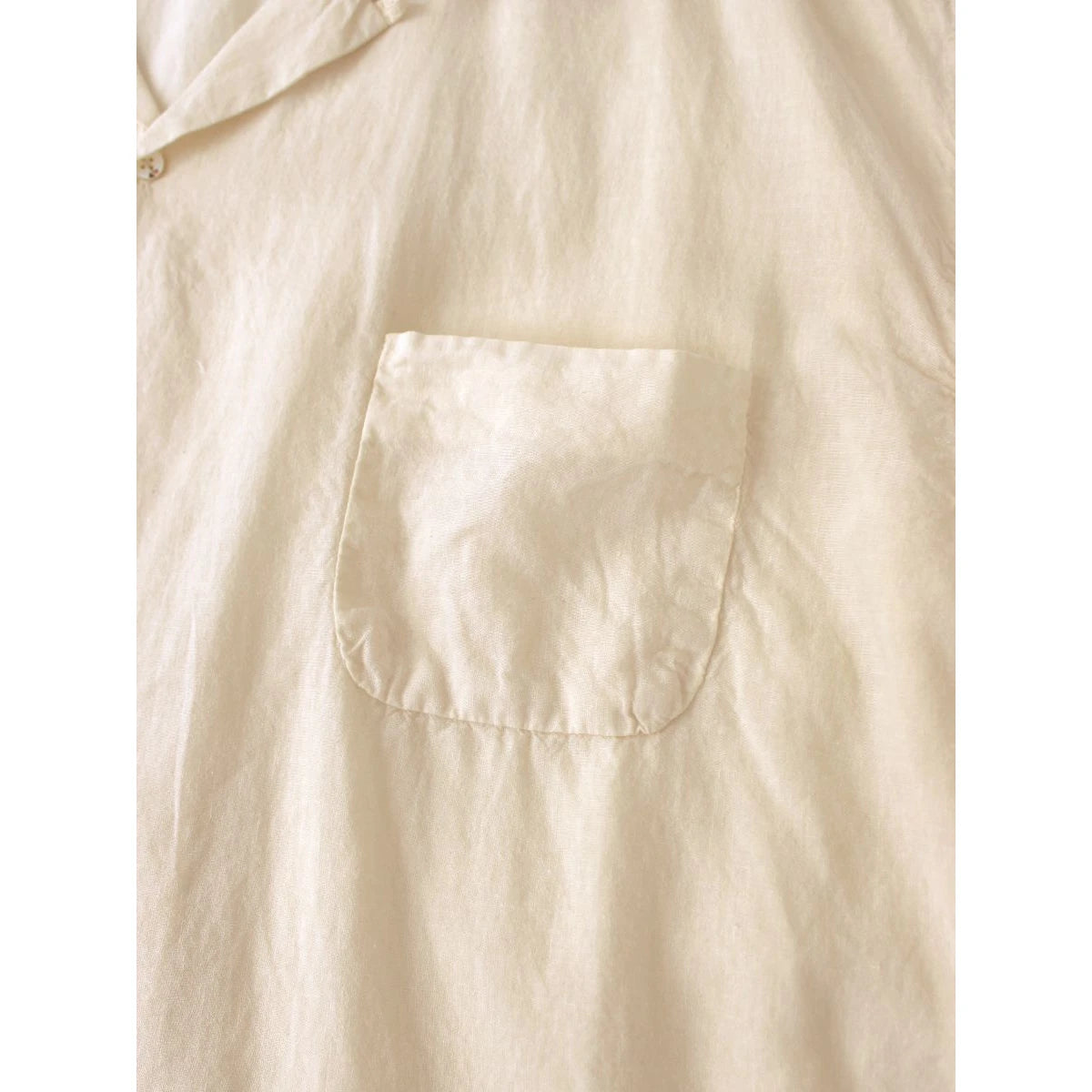 Kapital Soft Linen Open Collar Oversized Shirt