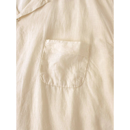 Kapital Soft Linen Open Collar Oversized Shirt