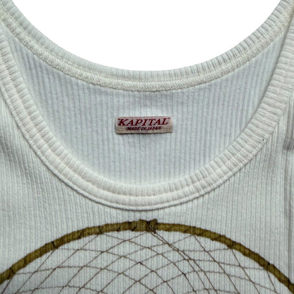 Kapital Stretch Rib Knit Tank Top (Kob Web Peace Catcher 4 Feather Print)