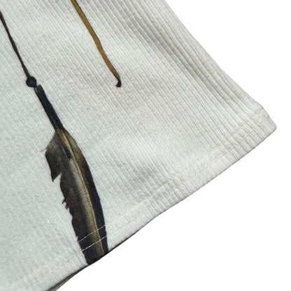 Kapital Stretch Rib Knit Tank Top (Kob Web Peace Catcher 4 Feather Print)