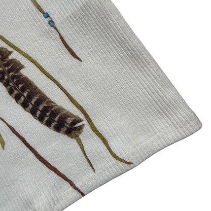 Kapital Stretch Rib Knit Tank Top (Kob Web Peace Catcher 6 Feather Print)