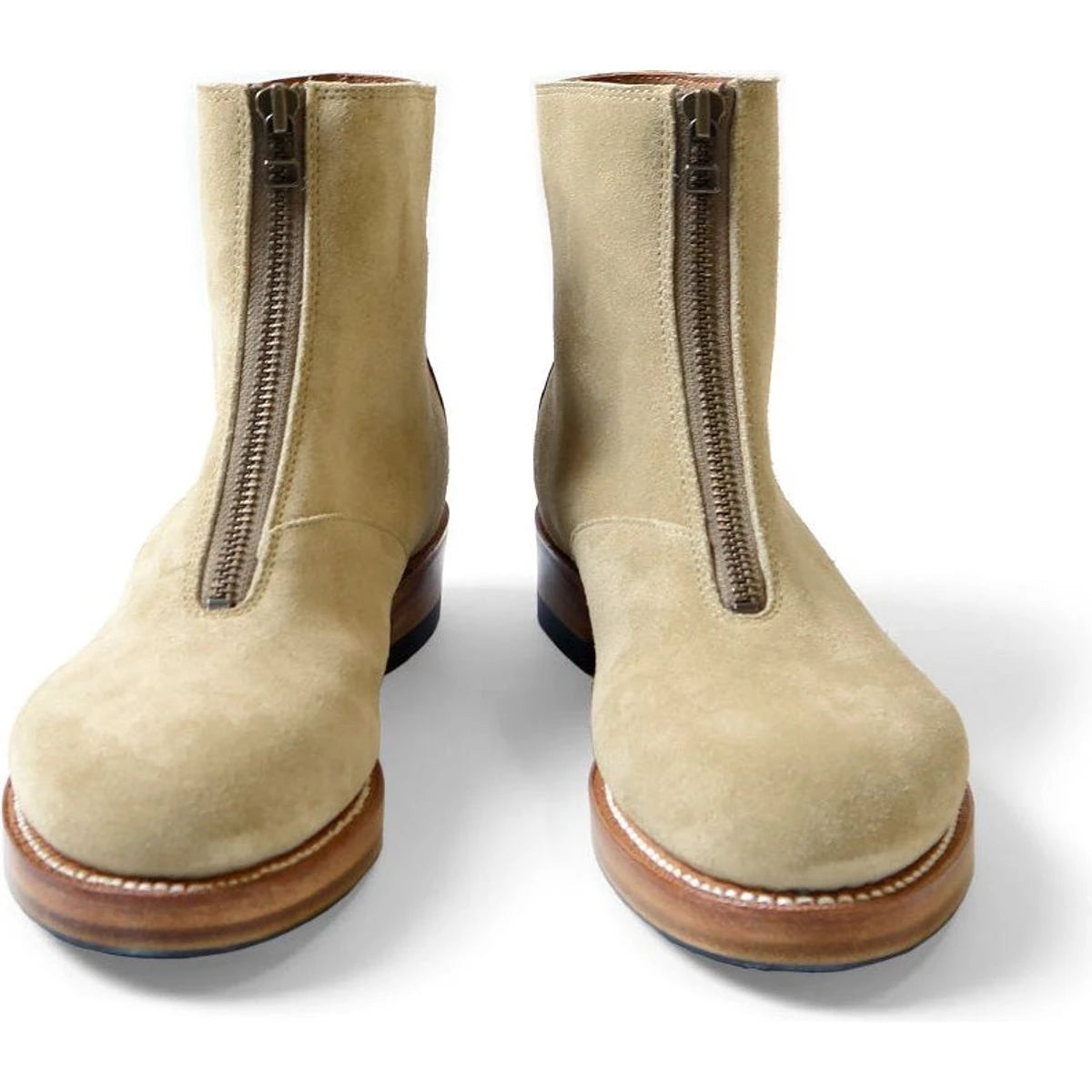 Kapital Suede Leather Zip Up Cafe Lace Frisco Boots